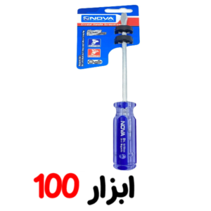 پیچ گوشتی دستی کریستالی دو سو 6*150 - 1128 نوا