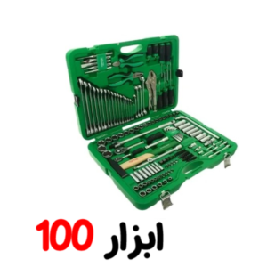 جعبه ابزار 150 پارچه پلاستیکی سبز تاپتول GCAI150R