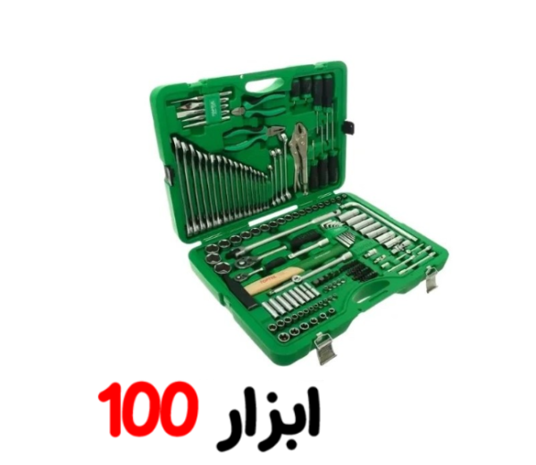 جعبه ابزار 150 پارچه پلاستیکی سبز تاپتول GCAI150R